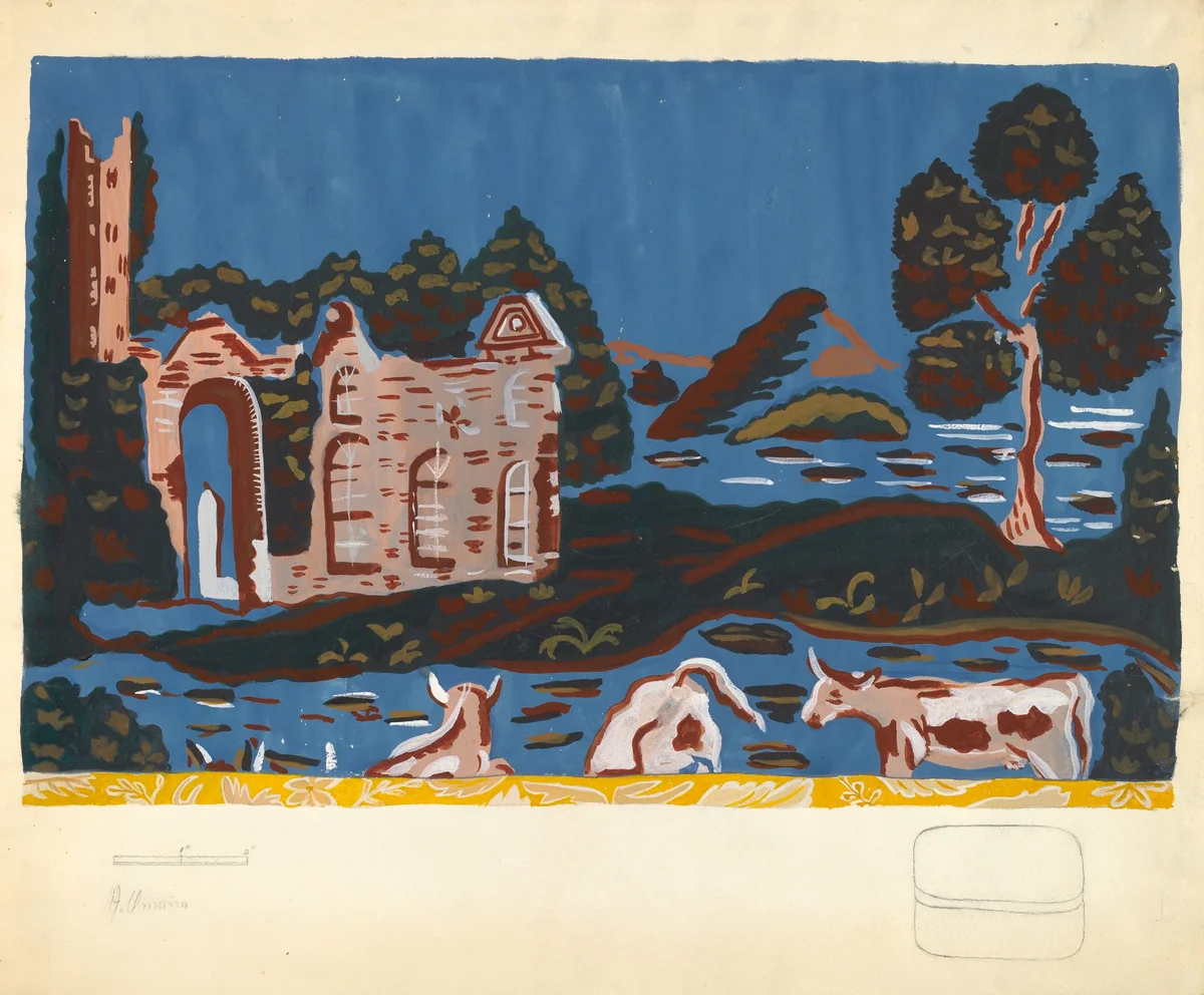 Bandbox Design by Alfonso Umana, index of american design, 1940