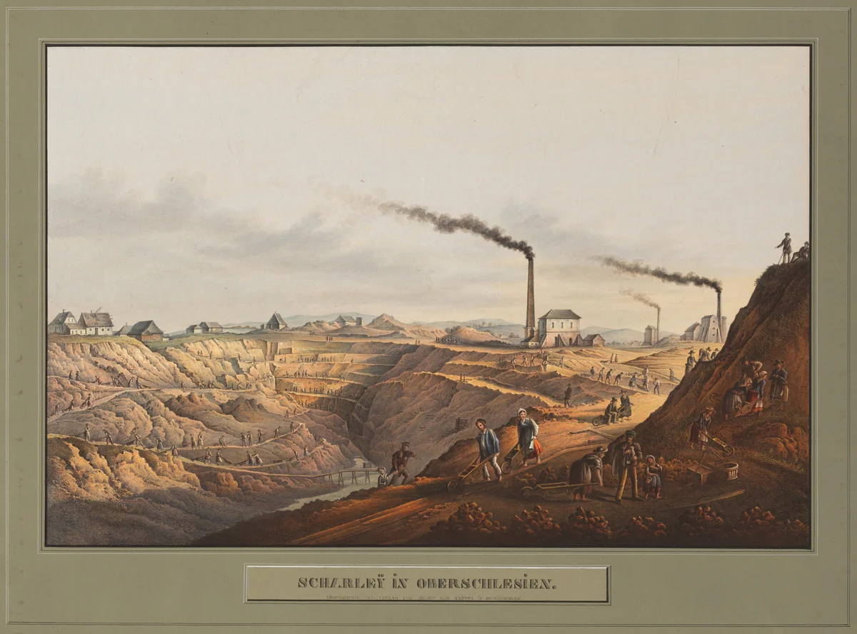 Scharley in Oberschleisien by Carl Julius Rieden, print, 1845-1855