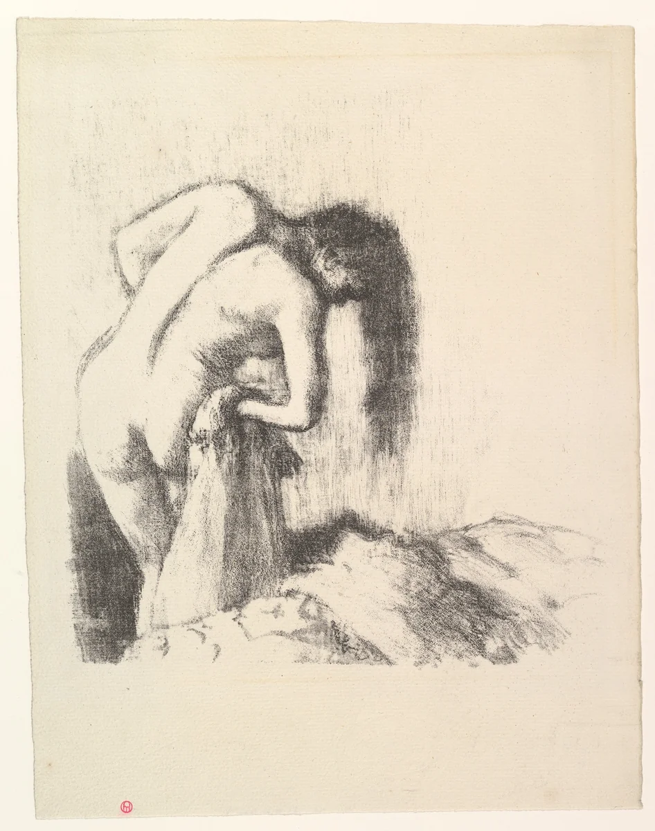 After the Bath III by Edgar Degas, print, 1891-1892
