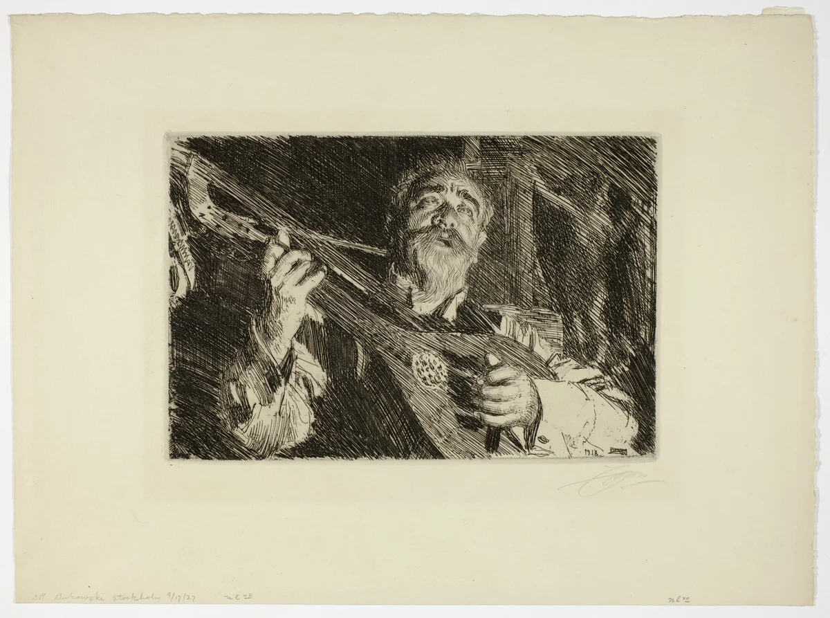 Vicke by Anders Zorn, print, 1918