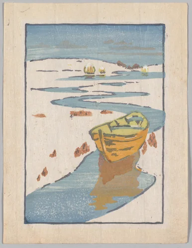 The Derelict, or the Lost Boat by Arthur Wesley Dow, print, 1916