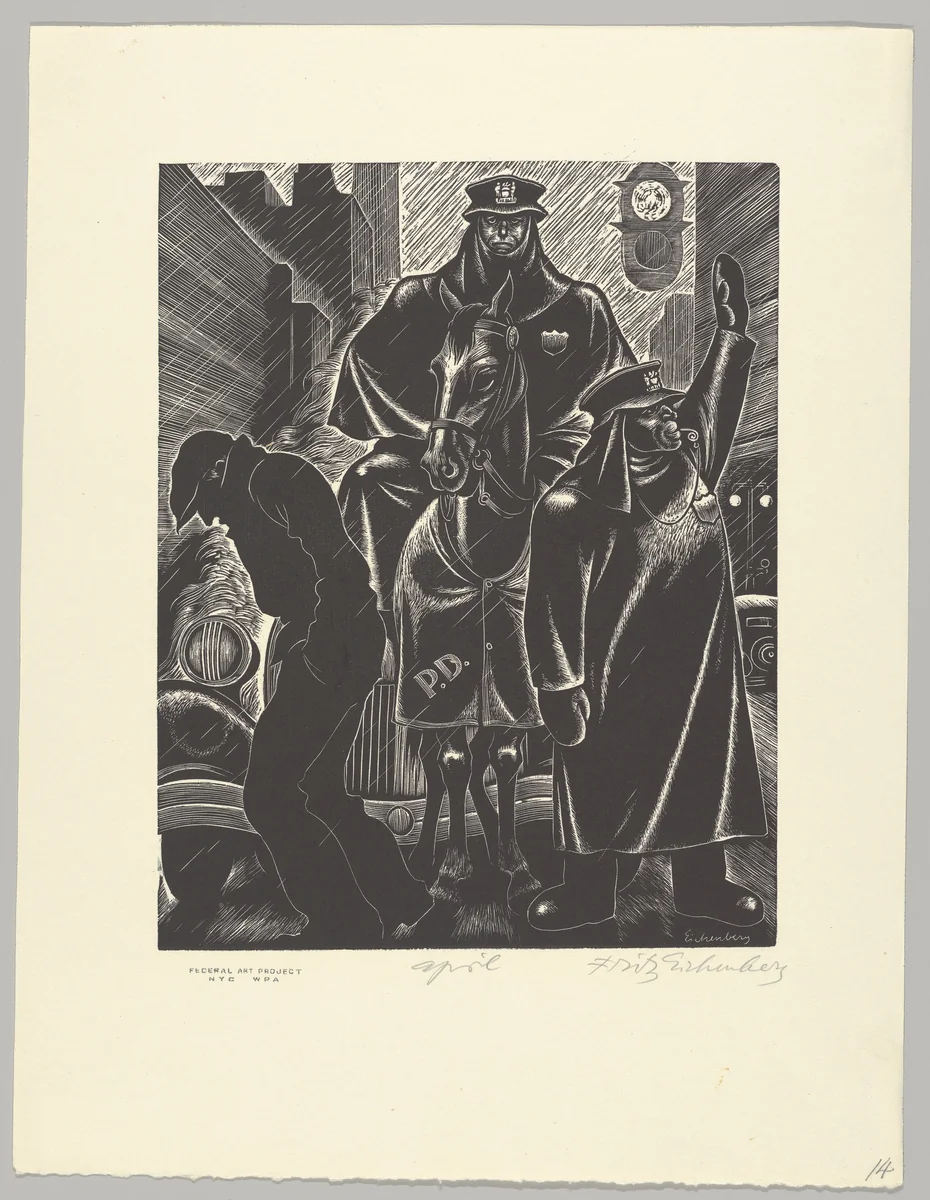 April by Fritz Eichenberg, print, 1935-1943