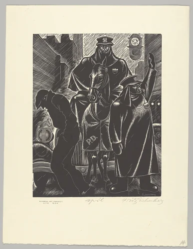 April by Fritz Eichenberg, print, 1935-1943