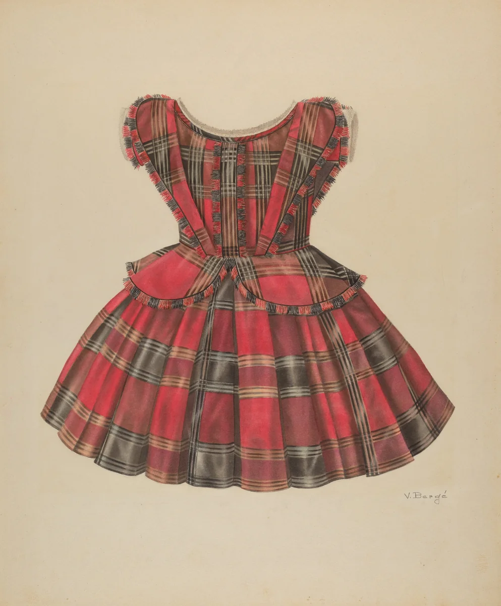 Girl's Dress by Virginia Berge, index of american design, 1935-1942