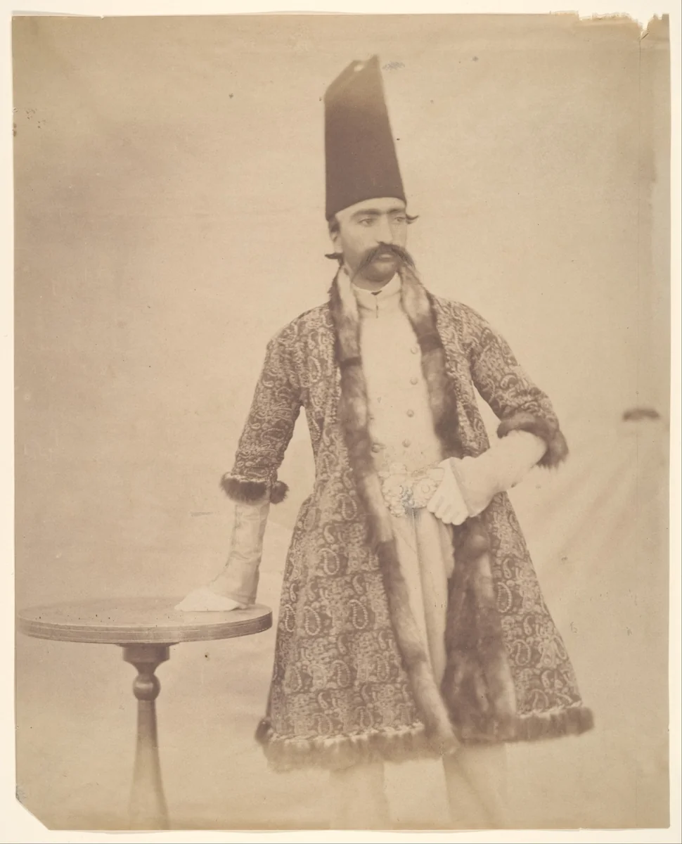 [Naser al-Din Shah] by Luigi Pesce, photograph, 1840-1869