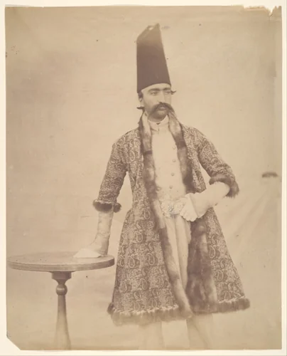 [Naser al-Din Shah] by Luigi Pesce, photograph, 1840-1869