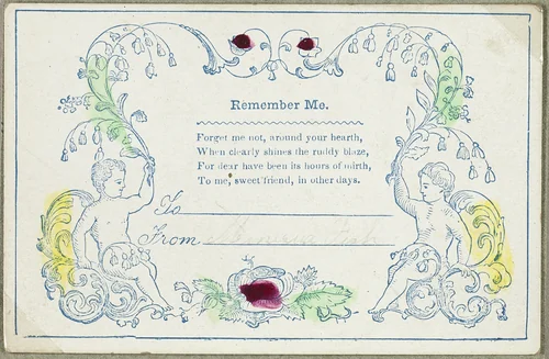 Remember Me (valentine) by Unknown Artist, other, 1825-1835