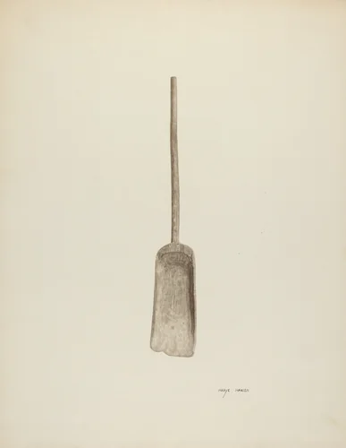 Grain Shovel by Mary Hansen, index of american design, 1940