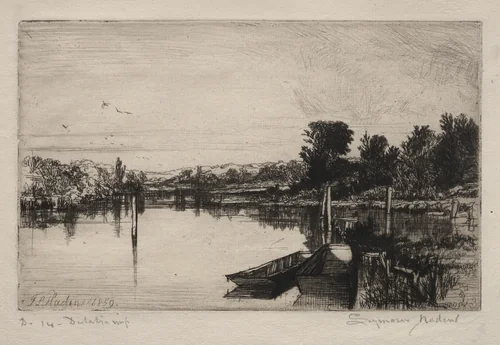 Egham by Francis Seymour-Haden, print, 1859