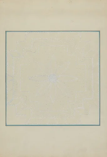 Candlewick Bedspread by Cornelius Christoffels; Margaret Linsley, index of american design, 1936