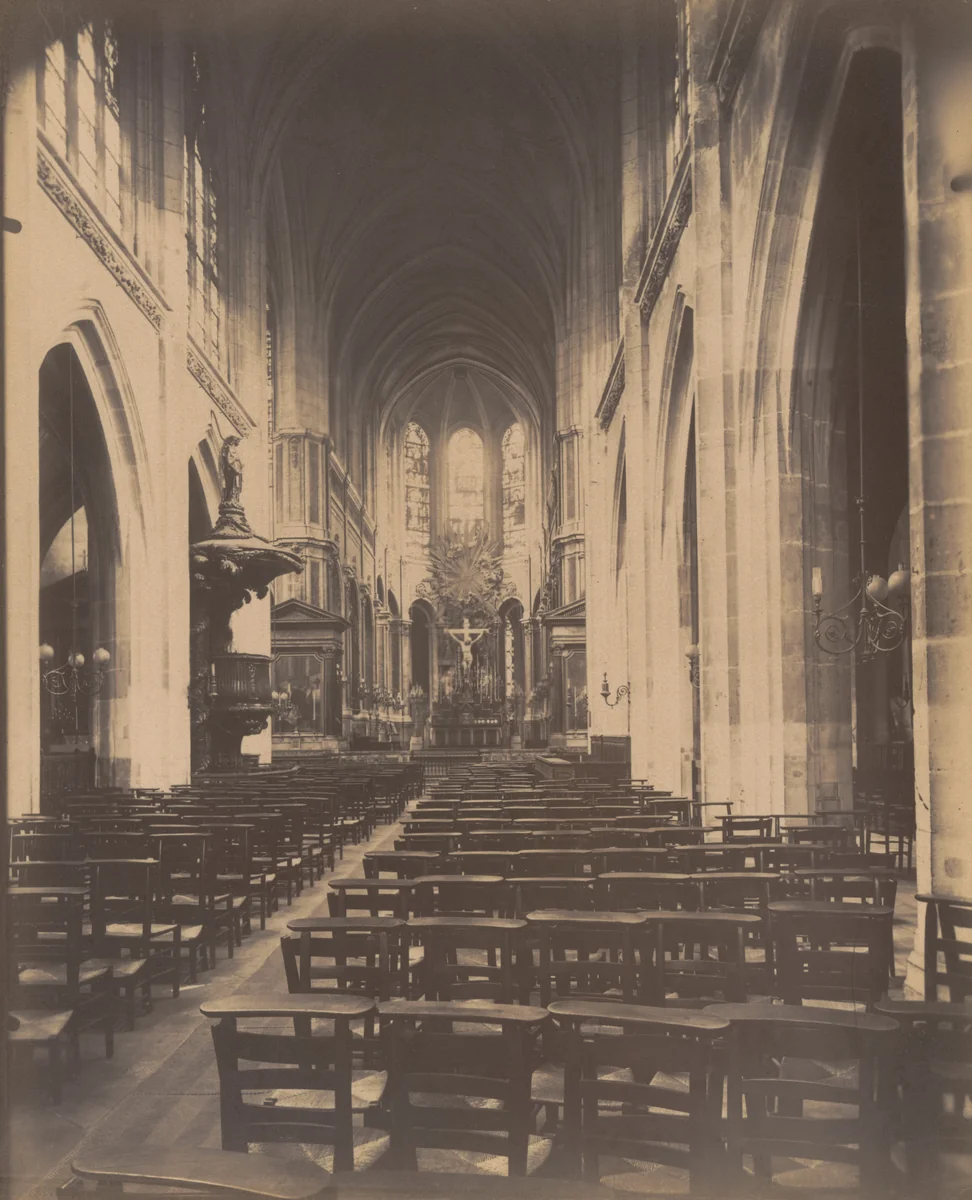 Église Saint Méry by Eugène Atget, photograph, 1913