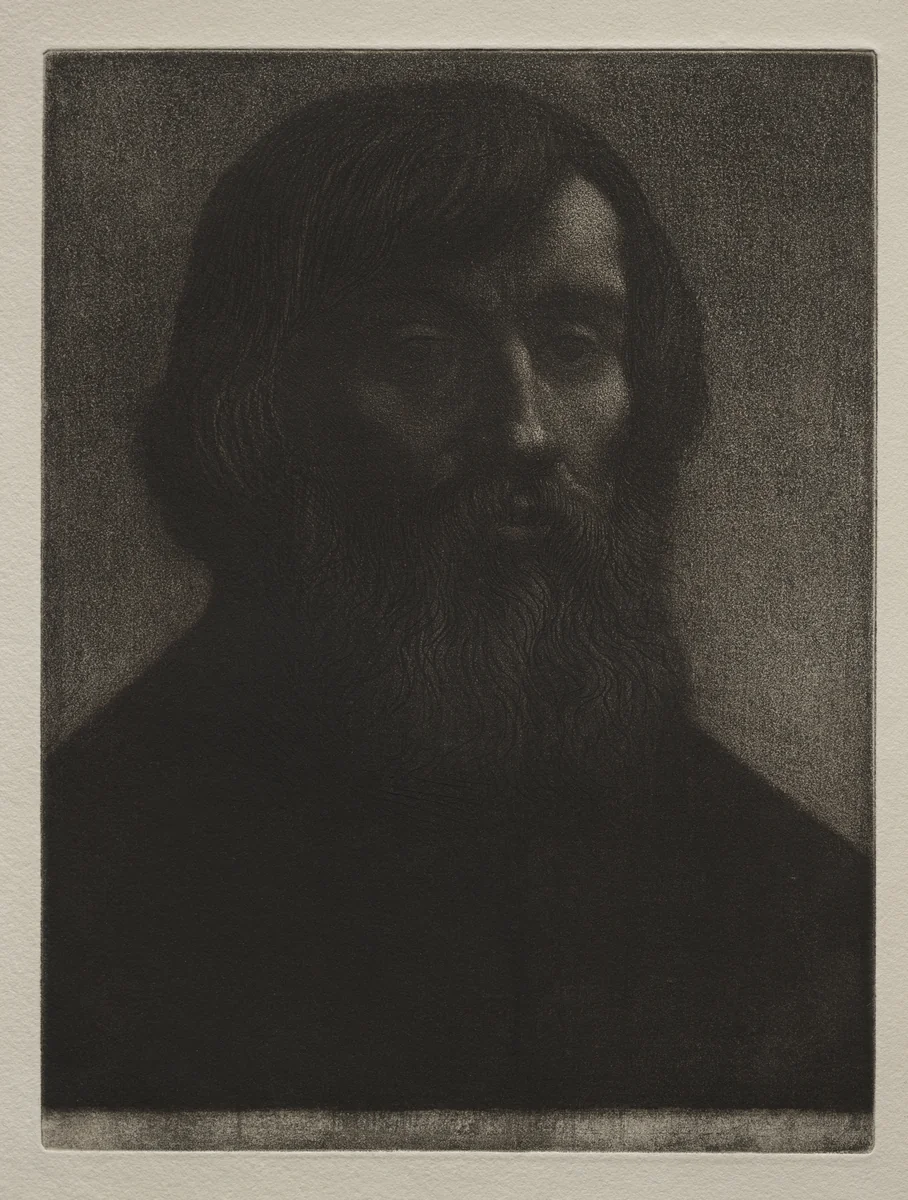 The Poet by Alphonse Legros, print, 1857-1911