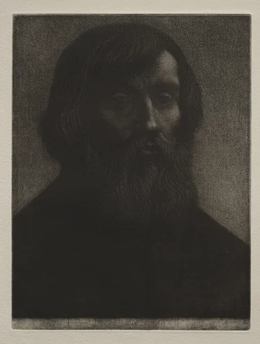 The Poet by Alphonse Legros, print, 1857-1911