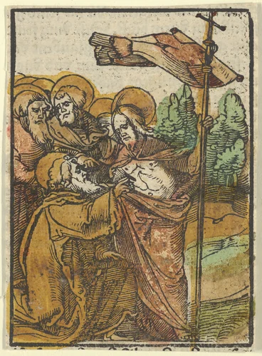 The Incredulity of Thomas, from Das Plenarium by Hans Schäufelein, print, 1517