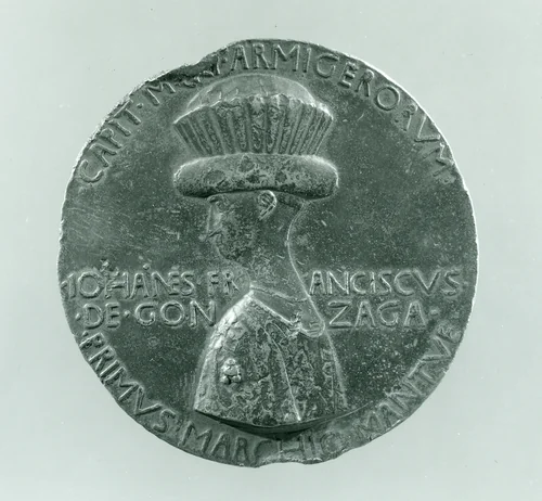 Medal: Gianfrancesco I Gonzaga by Pisanello, metalwork, 1442-1450