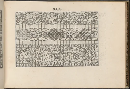 La Vera Perfettione del Disegno di varie sorti di recami, page 21 (recto) by Giovanni Ostaus, book, 1567