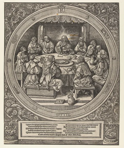 Het Laatste Avondmaal by Unknown, print, 1517