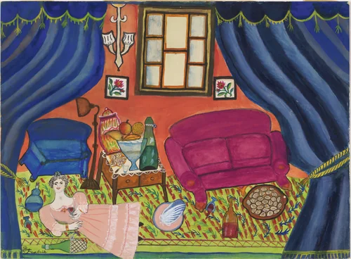 Tipsy by Bertha Trabich, drawing, 1937