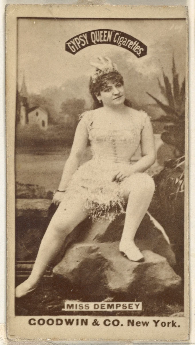 Miss Dempsey, from the Actors and Actresses series (N171) for Gypsy Queen Cigarettes by Goodwin & Company, photograph, 1886-1890