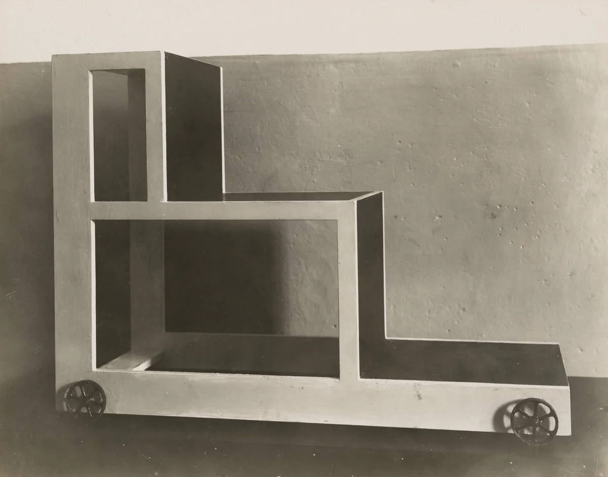 Alma Buscher’s Ladder Chair for Children’s Room by Lucia Moholy, photograph, 1923