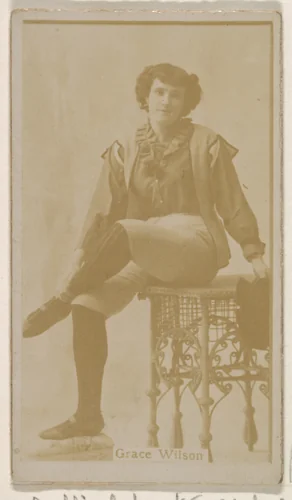 Grace Wilson, from the Actresses series (N245) issued by Kinney Brothers to promote Sweet Caporal Cigarettes by Kinney Brothers Tobacco Company, photograph, 1890