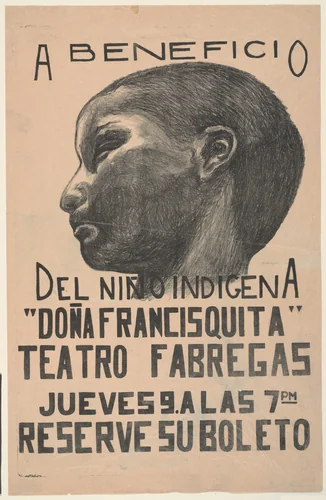For the Benefit of Native Children (A beneficio del niño indigena) by Isidoro Ocampo, print, 1925