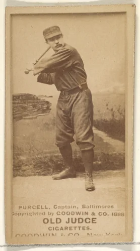 Purcell, Captain, Baltimore Orioles, from the Old Judge series (N172) for Old Judge Cigarettes by Goodwin & Company, photograph, 1888