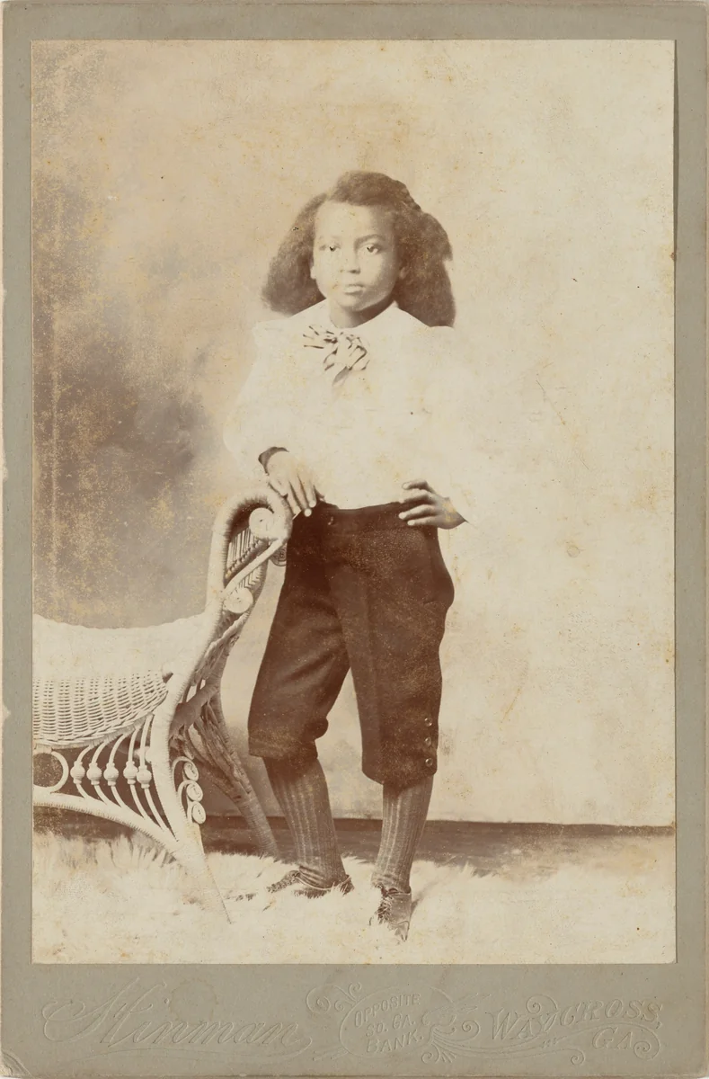 Portrait of a Boy by Hinman Studios, photograph, 1885-1899