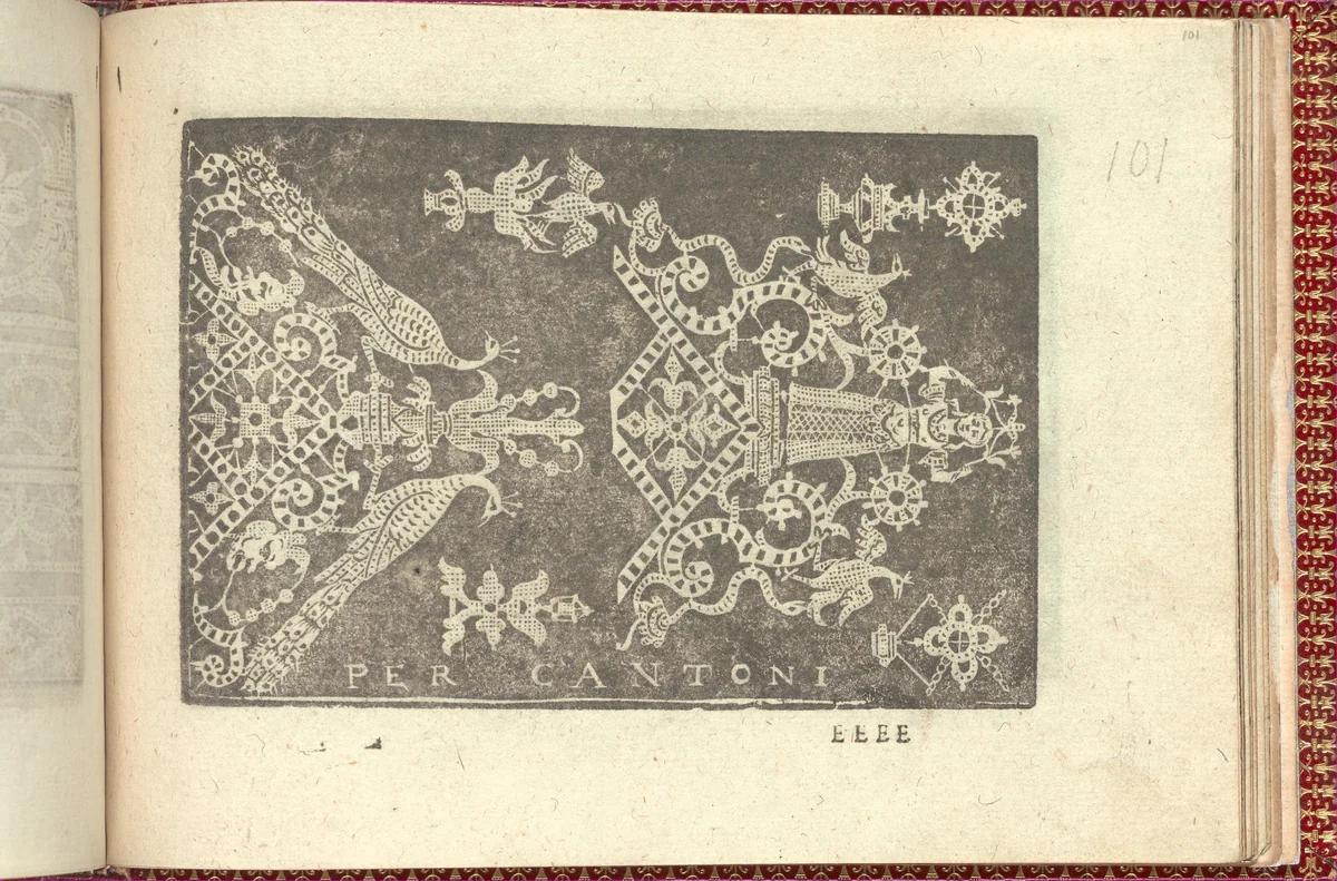 Corona delle Nobili et Virtuose Donne: Libro I-IV, page 101 (recto) by Cesare Vecellio, book, 1601