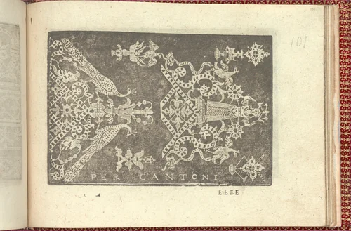Corona delle Nobili et Virtuose Donne: Libro I-IV, page 101 (recto) by Cesare Vecellio, book, 1601