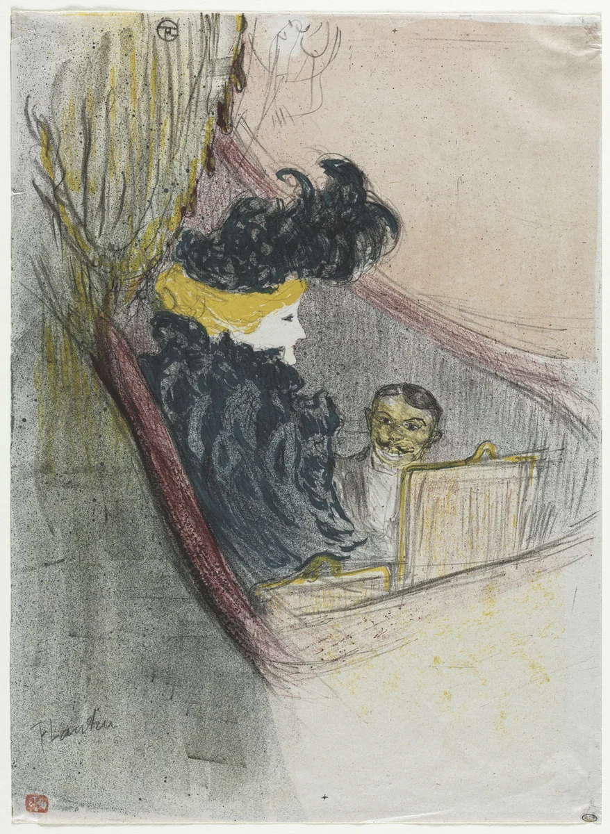 A Princely Idyl, Clara Ward by Henri de Toulouse-Lautrec, print, 1897