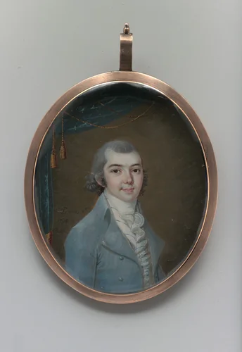 Portrait of a Gentleman by Philippe Abraham Peticolas, artwork, 1798