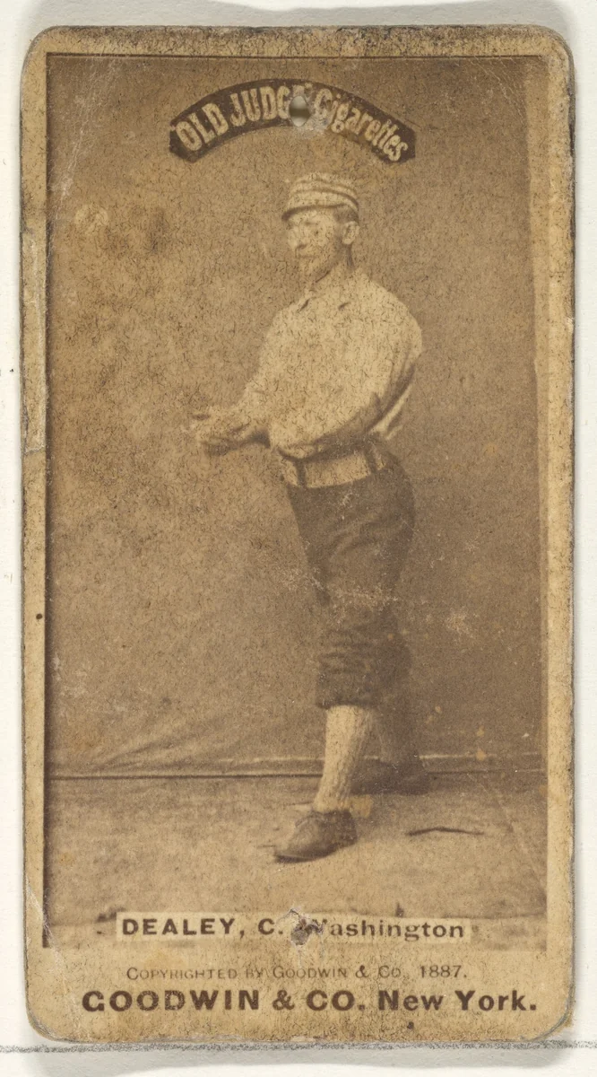 Patrick "Pat" E. Dealy, Catcher, Washington Nationals, from the Old Judge series (N172) for Old Judge Cigarettes by Goodwin & Company, photograph, 1887