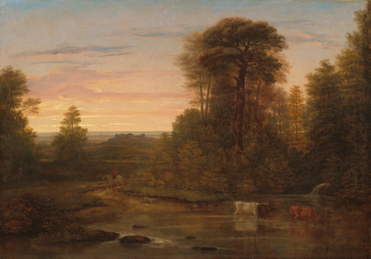 A Landscape after Sunset by Washington Allston, painting, 1819
