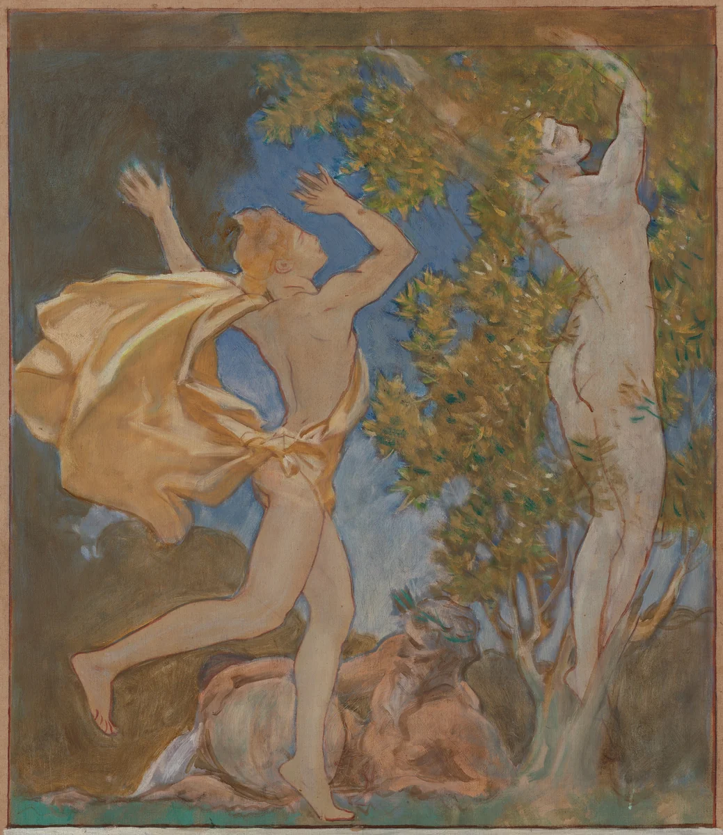 Apollo and Daphne by John Singer Sargent, painting, 1916-1919