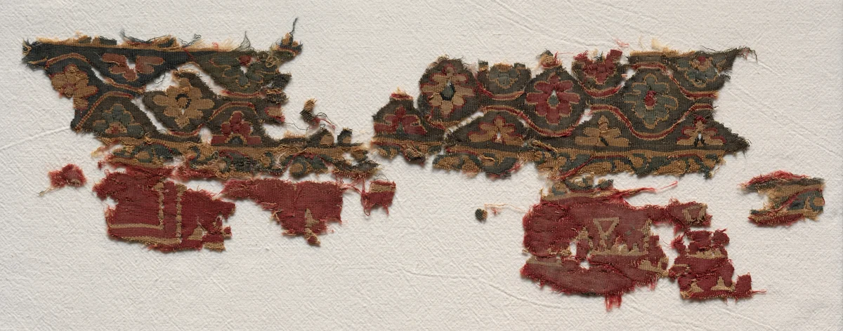 Tiraz with foliate band by Unknown, textile, 717-718