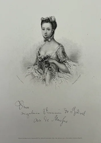 Frederika Charlotte Louise von Massow, Baroness (Freifrau) Riedesel zu Eisenbach by John Chester Buttre, other, 1800-1899