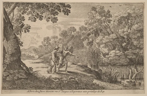 Hagar and the Angel by Herman van Swanevelt
Pierre Mariette I, print, 1600-1655