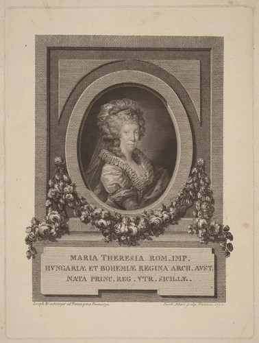 Marie-Thérèse, Holy Roman Empress by Jacob Adam; Josef Kreutzinger, print, 1792