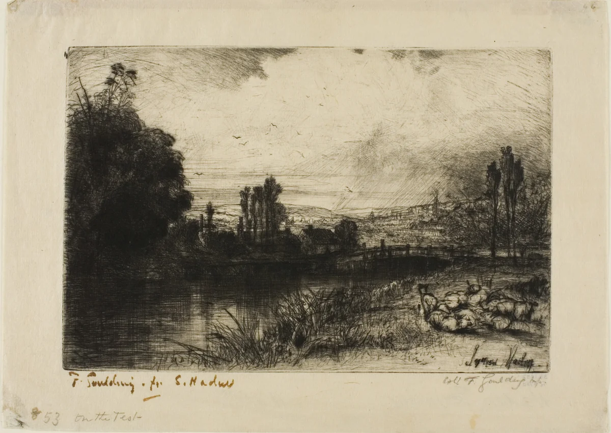 On the Test by Francis Seymour-Haden, print, 1854-1864