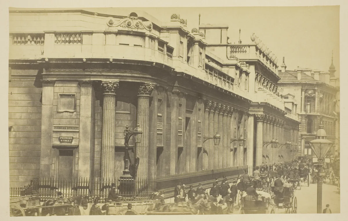 The Bank by Artist Unknown, photograph, 1850-1900