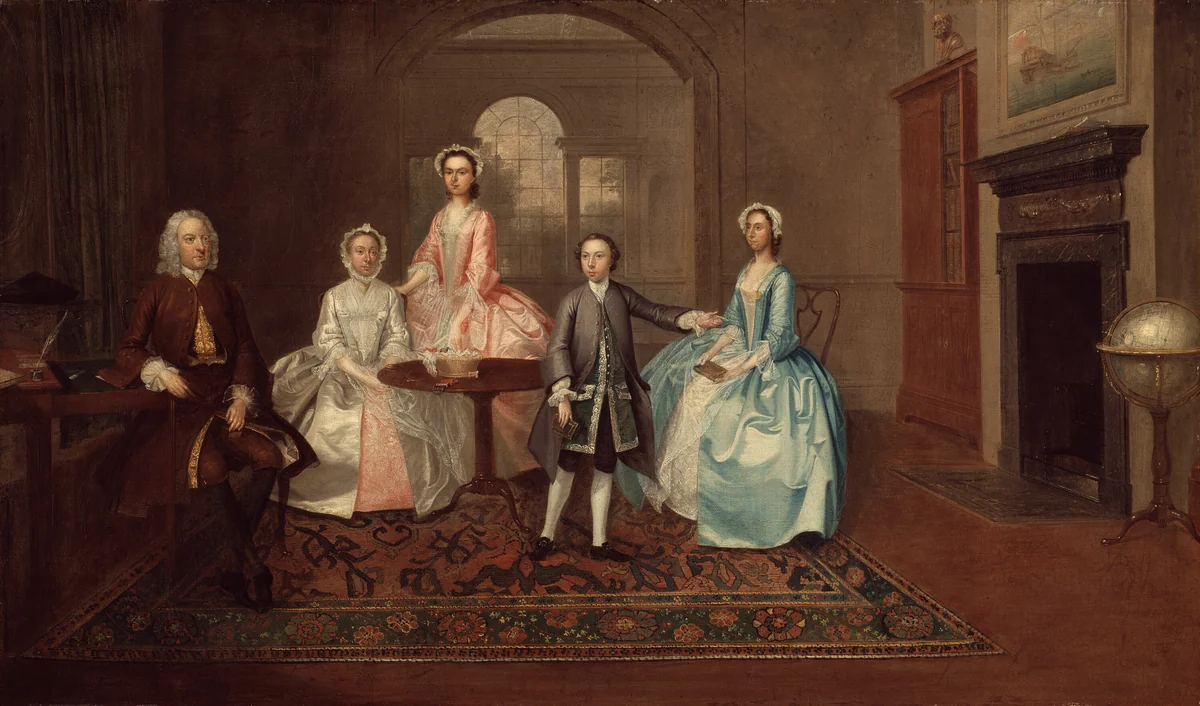 John Thomlinson and His Family by Arthur Devis, painting, 1745