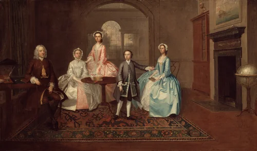 John Thomlinson and His Family by Arthur Devis, painting, 1745