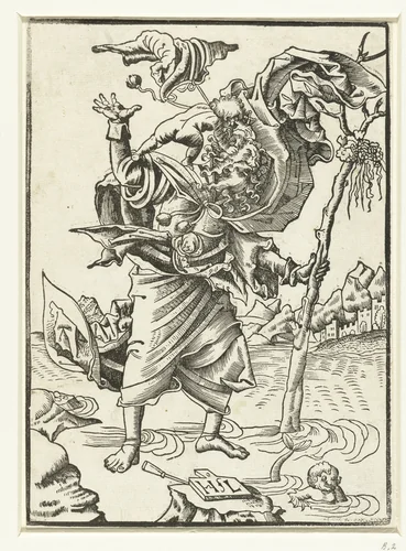 Heilige Christoffel by Unknown, print, 1505-1533