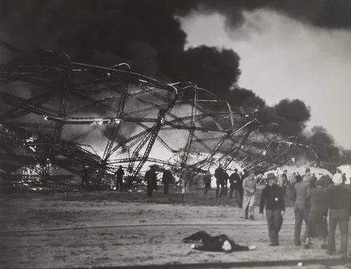 "The Tragic End of 13,500 Miles of Air Travel" by Times Wide World Photos, photograph, 1937