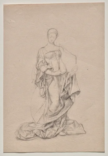 Architecture by Marie Bracquemond, drawing, 1878