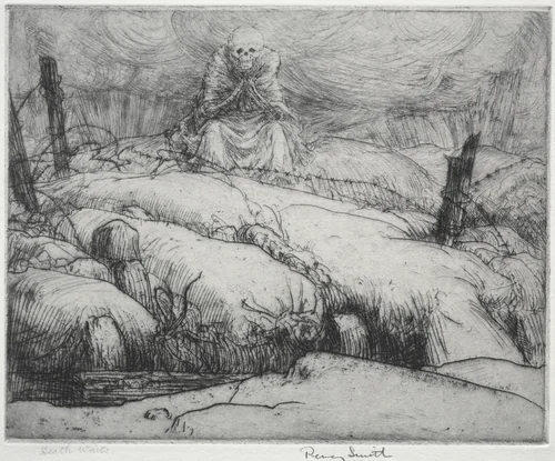 Dance of Death: Death Waits by Percy John Delf Smith, print, 1919