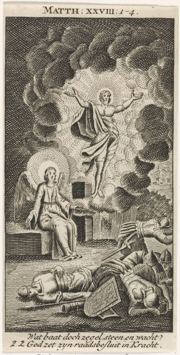 Opstanding van Christus by anonymous, print, 1712