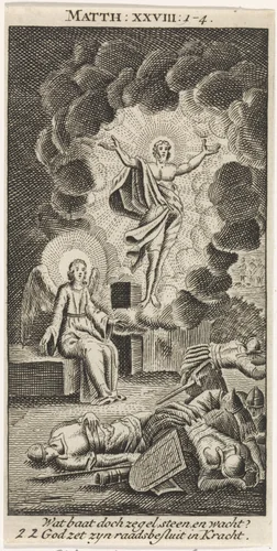 Opstanding van Christus by anonymous, print, 1712