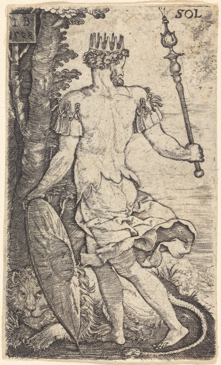 Sol (The Sun) by Master IB, print, 1528